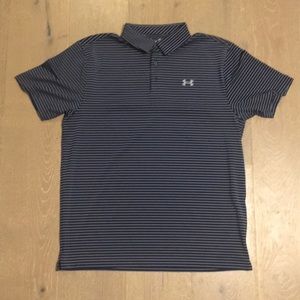 Under Armor loose golf shirt heat gear. Size large